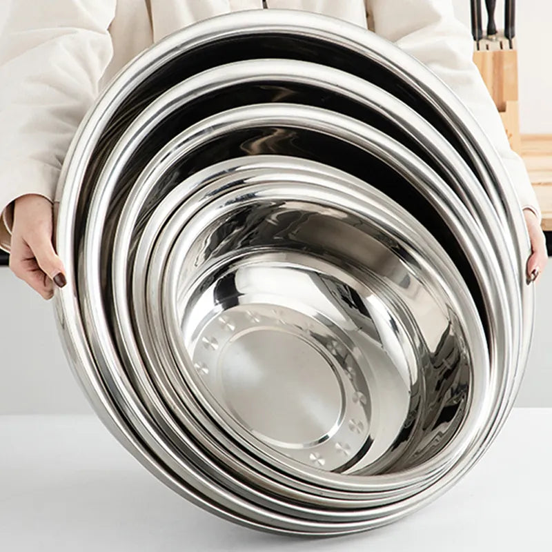 6 Pcs Stainless Steel Bowl Set