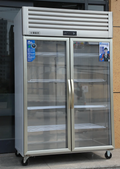 2 Door Glass Fridge