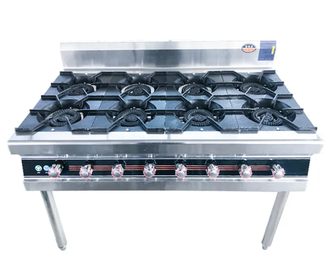 8 Burner Industrial Kitchen Gas Stove