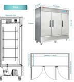 WESTLAKE Three Door Freezer Stainless Steel 81" RI81F