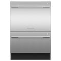 Fisher and Paykel DishDrawer Built-In Top Control Dishwasher with Contemporary Handle
