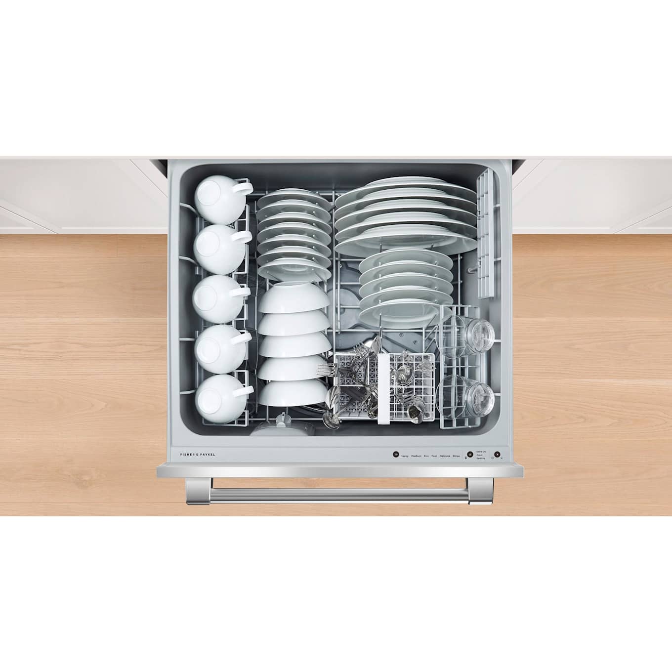 Fisher and Paykel 24 Inch Wide 14 Place Setting Built-In Double Drawer Dishwasher with Independent Wash