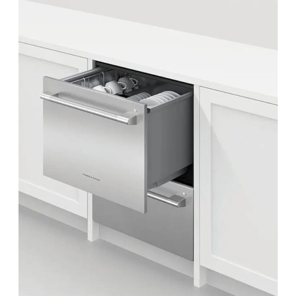 Fisher and Paykel 24 Inch Wide 14 Place Setting Built-In Double Drawer Dishwasher with Independent Wash