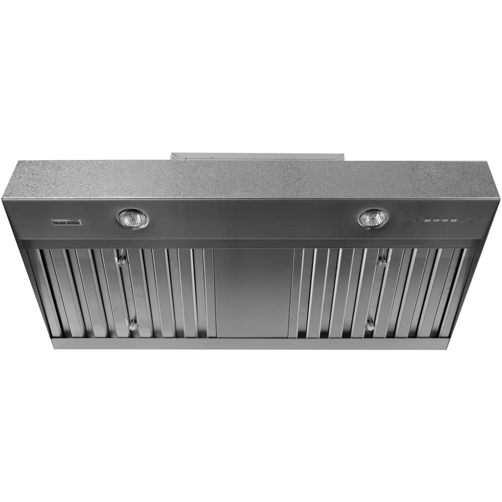 Trade-Wind VSL400 Series 1,200 CFM 46 Inch Wide Range Hood Insert with Remote Control and 3 Fan Speeds