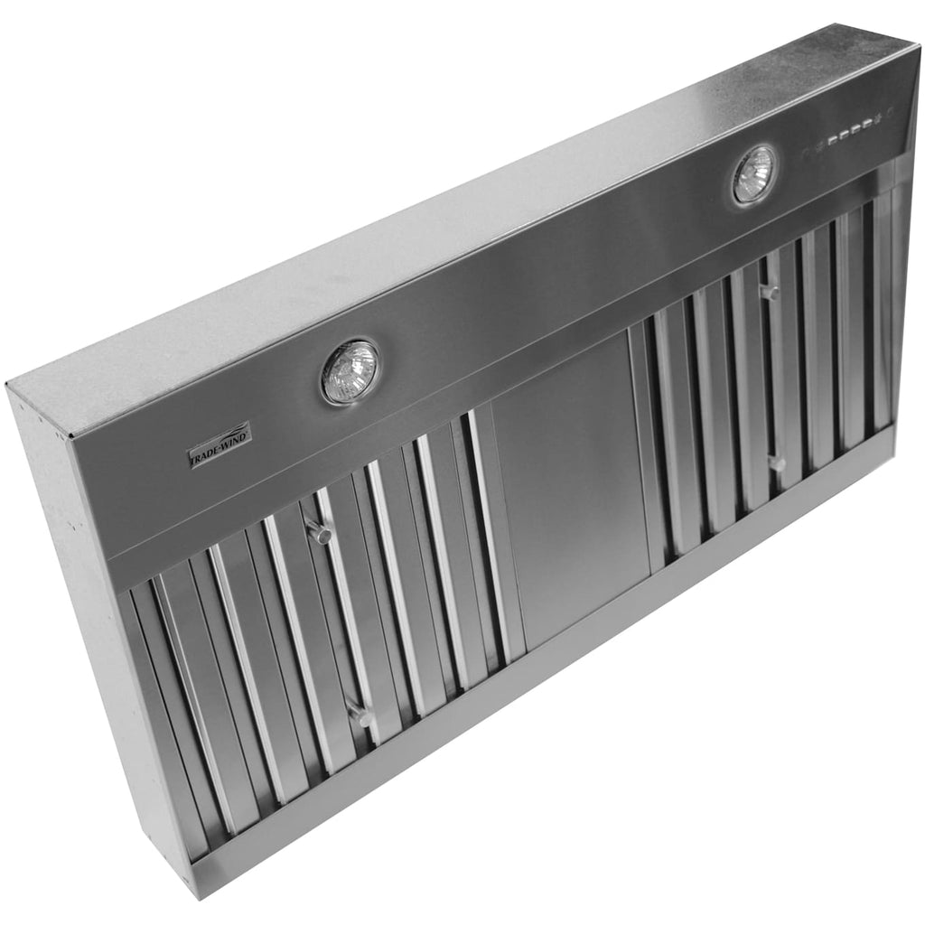 Trade-Wind VSL400 Series 1,200 CFM 46 Inch Wide Range Hood Insert with Remote Control and 3 Fan Speeds